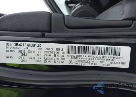 2014 Jeep Grand Cherokee Limited from USA, damaged, VIN 1C4RJFBG6EC522879